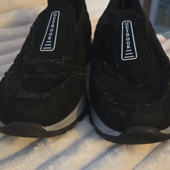 Outdoor Black and Gray Men's Slip-On Sneakers - Picture 4 of 11